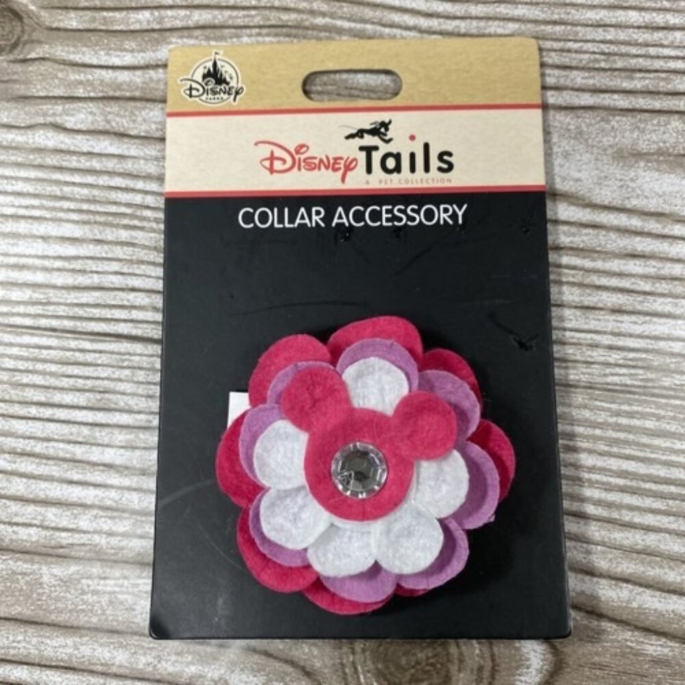 Disney Parks Tails Collar Accessory Mouse Icon Flower Jewel for Pets Dog Cat NEW
